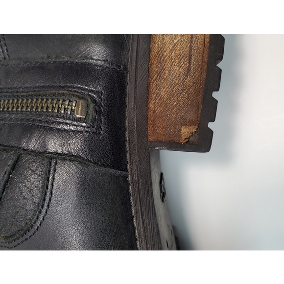 UGG black leather boots - Picture 6 of 16